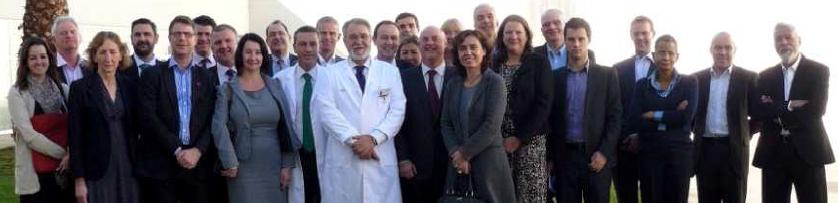 Una delegación de la Sanidad británica visita el Hospital de La Ribera para estudiar el 'modelo Alzira'