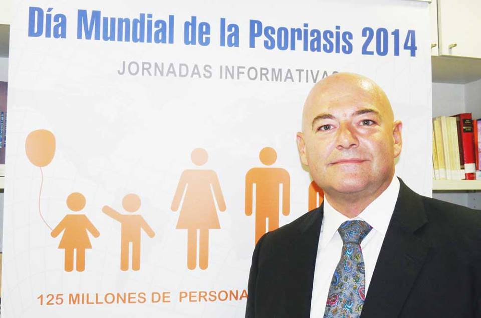 Javier Garrido, vicepresidente de la Asociación de ayuda para pacientes de psoriasis y familiares