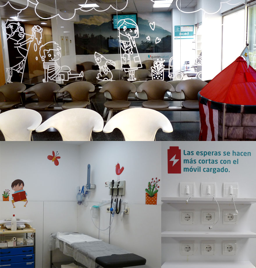 El Hospital Quironsalud Madrid ofrece una sala de espera para los más pequeños