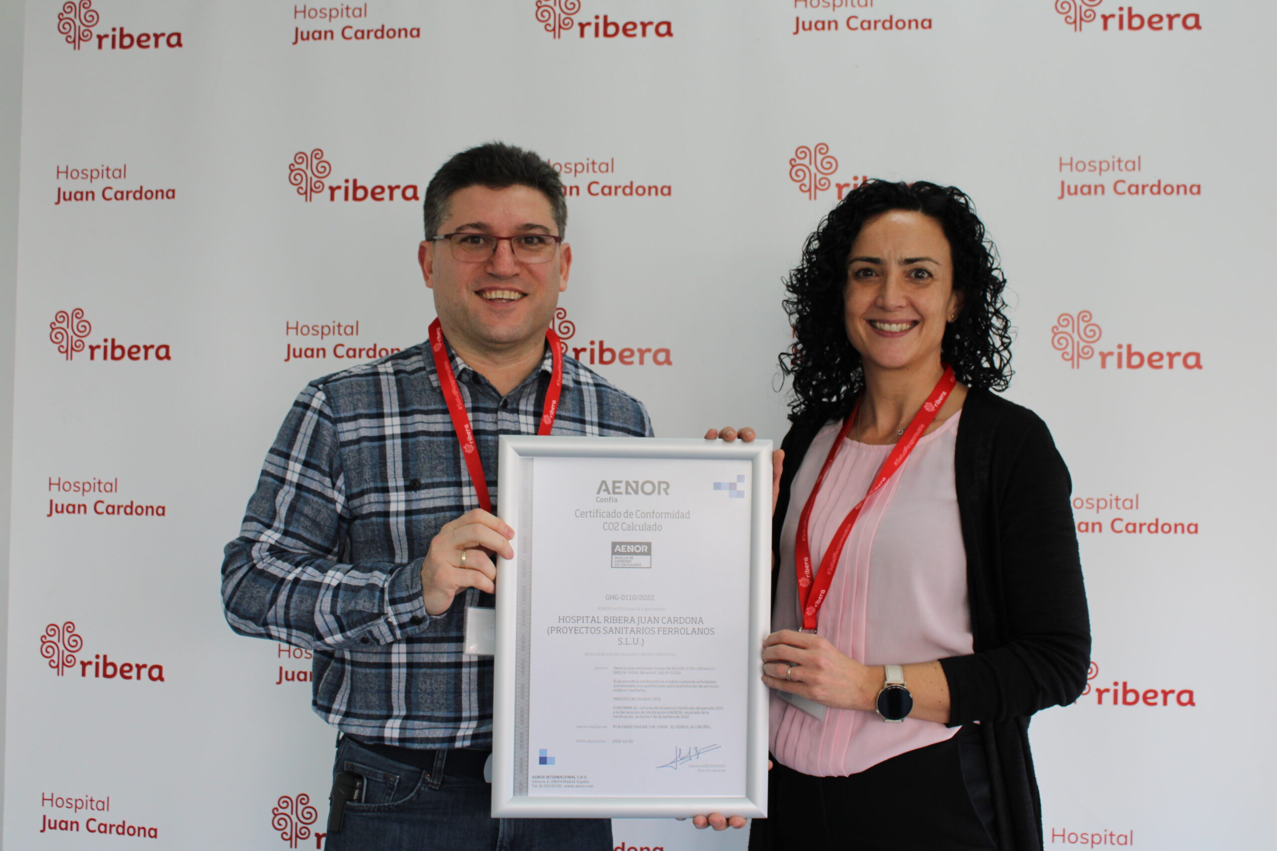 El hospital Ribera Juan Cardona logra el certificado de Huella de Carbono