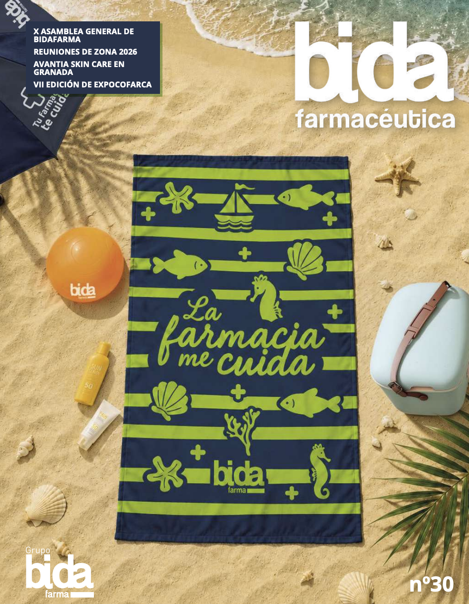 Asamblea, innovación social y farmacia rural, protagonistas de la revista de julio de Bidafarma